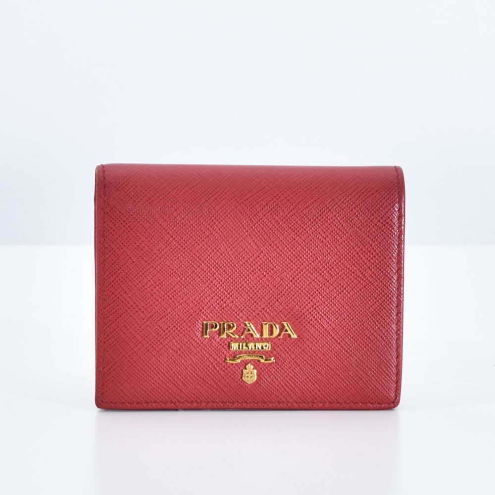 中古USED PRADA 財布 2つ折 サフィアーノ 1MV204 2250002508020 中古USED PRADA 財布 2つ折 サフィアーノ 1MV204 2250002508020