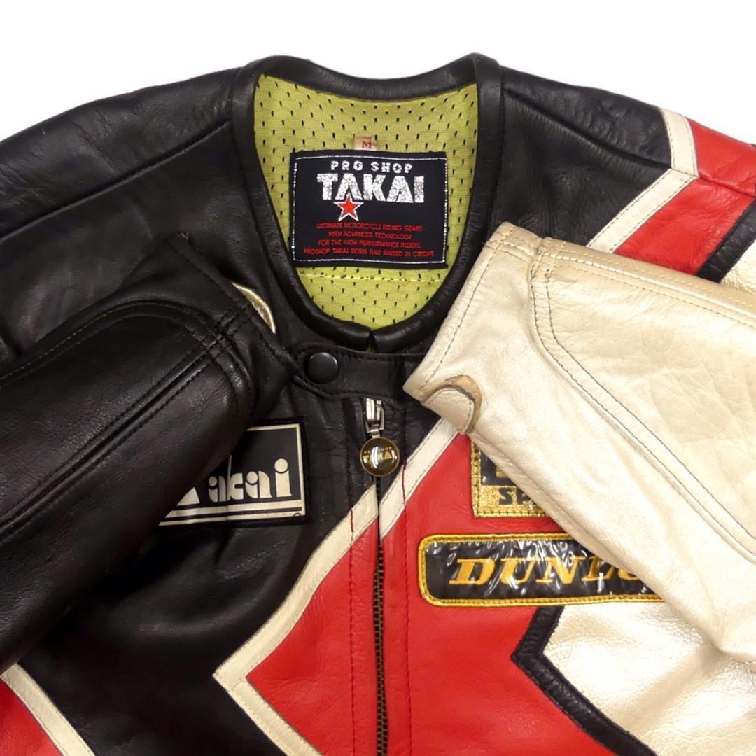 PROSHOP TAKAI タカイ レーシングスーツ レザー 革ツナギ Lサイズ TAKAI タカイ レーシングスーツ レザー ツナギ メッシュ HH9642
