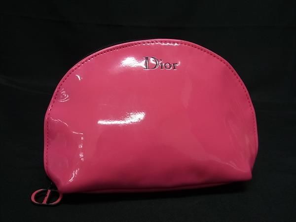 ChristianDior クリスチャンディオール パテントレザー ポーチ マルチ