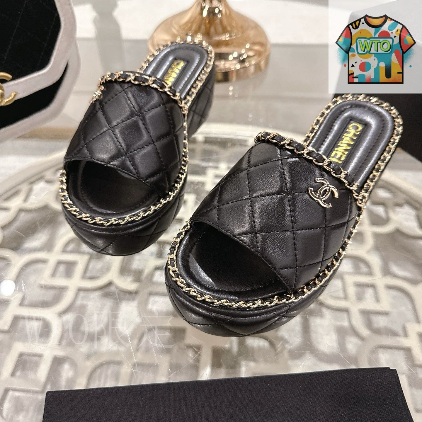 未使用品 CHANELスリッパです(^^) Chanel 27P 椿スリッパ03-3 - メルカリ
