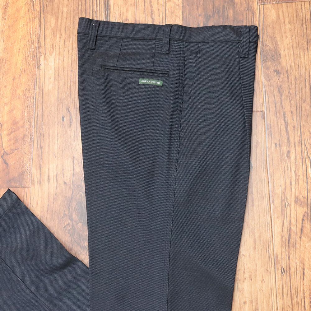  秋冬 88 cm ワンタックパンツ ストレッチ ウエスト伸縮 ウォッシャブル 洗濯OK イージーケア メンズ 紳士 グリーンクラブ ダークネイビー mb 376 スラックス パンツ