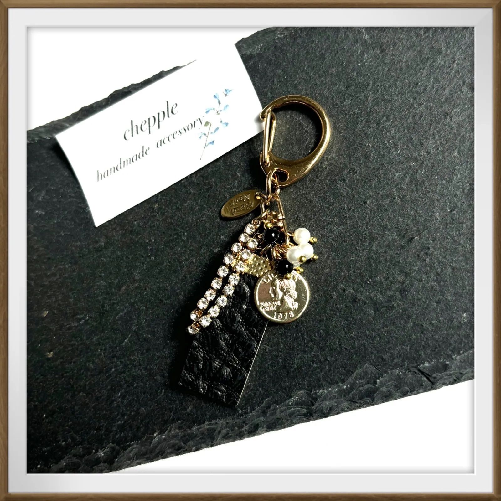 N.22 コインチャーム ハンドメイドバッグチャーム じゃらじゃら