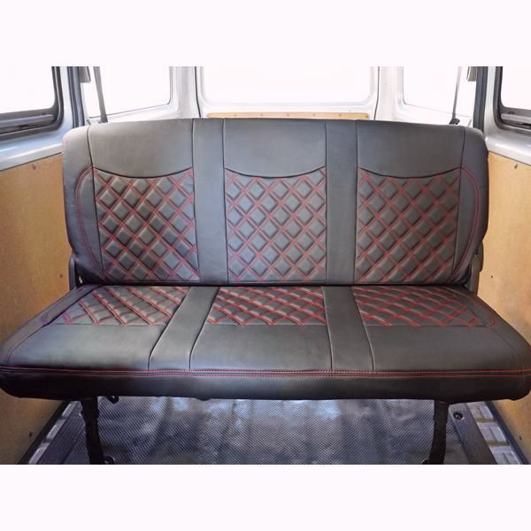 ハイエース 200系 DX 9人乗り用フロントセカンド2列 シートカバー レッドステッチ WWW_NOITHATQUANGTHANH_NET