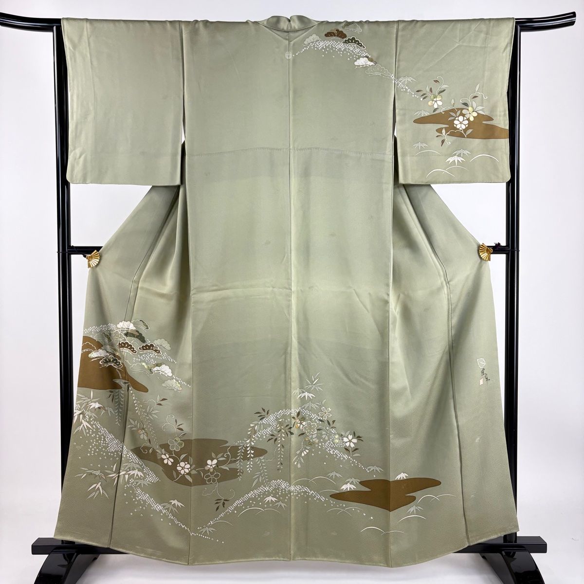 美品 訪問着 黒 枝花 金彩加工 身丈158cm 裄丈68cm お洒落 楽天市場】裄 68 訪問着の通販