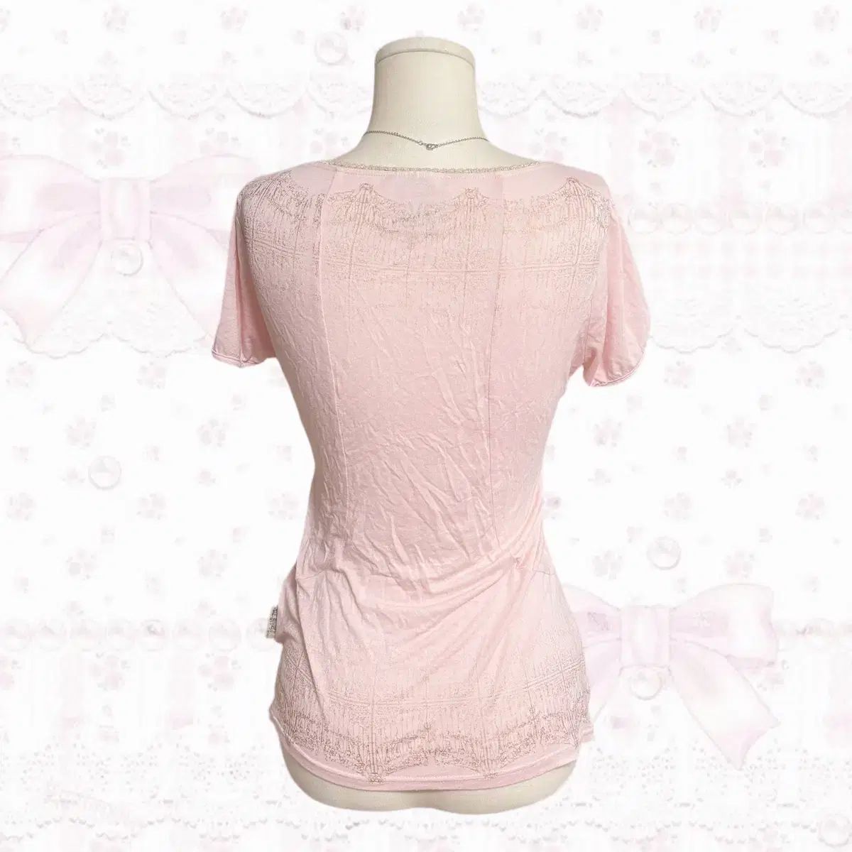 オゾン Ozz on プリンターの色 姫ギャル いちごミルク ピンク 三重ね レース V ネクタイ WWW_OLIVIERBERNSTEIN_COM