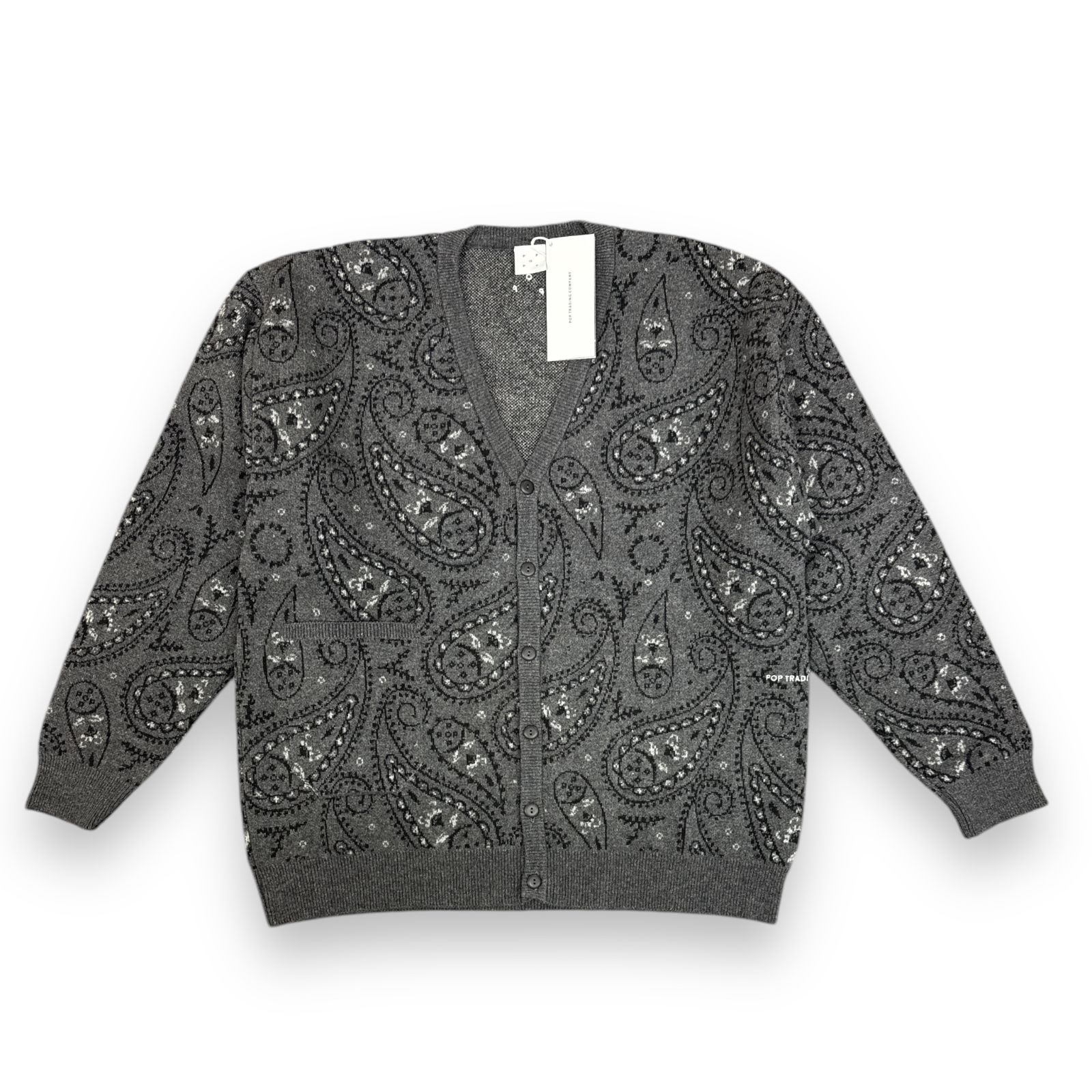 参考上代21780円 未使用 POP TRADING COMPANY 23AW PAISLEY KNITTED 
