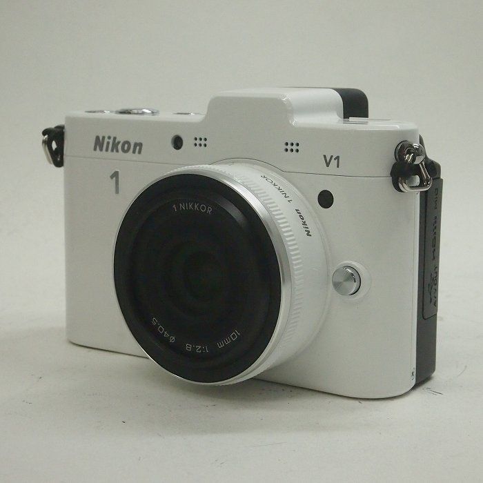 ニコン Nikon ニコン1 V1 薄型レンズ 10|2.8 キット ホワイト