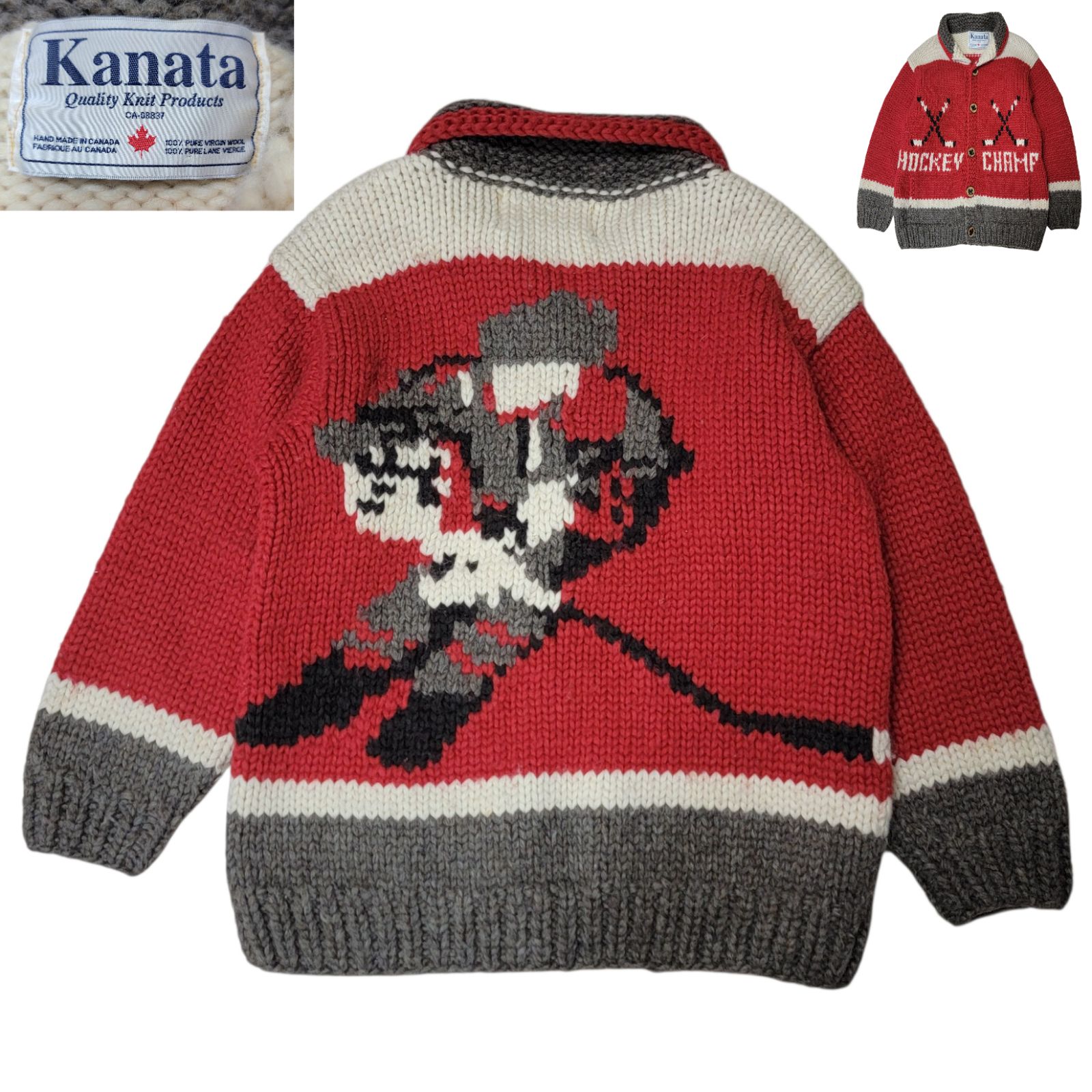希少柄 ホッケーチャンプ HOCKEY CHAMP カナダ製 カナタ KANATA 