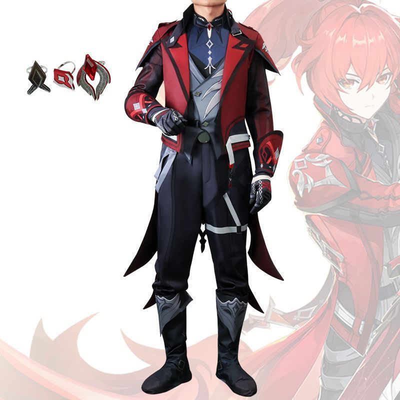 原神 ディルック Diluc Ragnvindr コスプレ衣装 原神 げんしん ヒロイン コスプレ衣装 コスチューム ハロウ