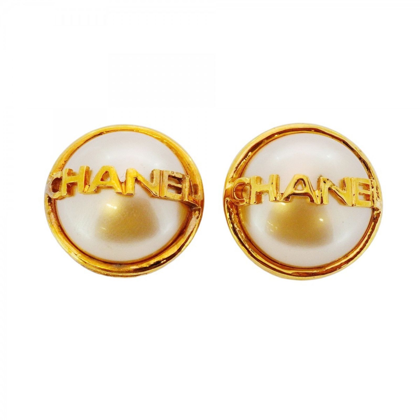シャネル Chanel シャネル イヤリング シャネル サークル GPメッキ フェイクパール ゴールドレディース P1197865
