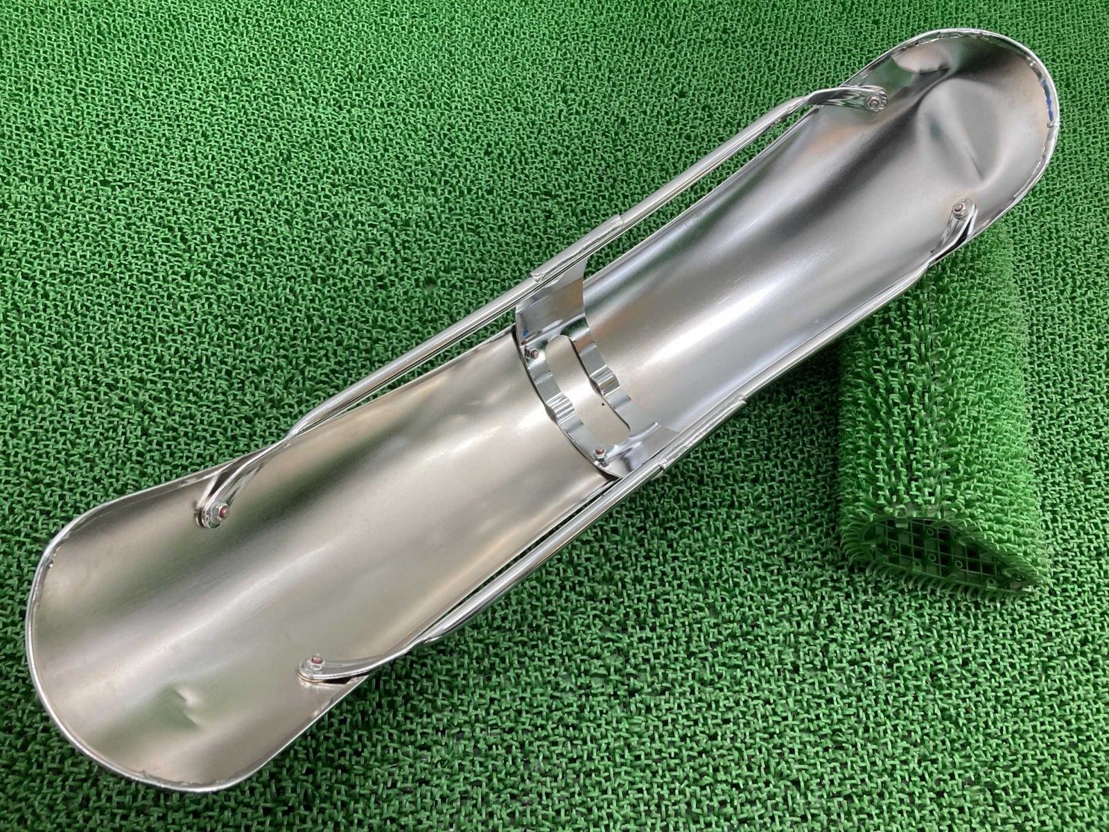 W400 フロントフェンダー カワサキ 純正 バイク 部品 EJ400A W650 W800 修復素材に コケキズ無し 品薄 車検 Genuine pQ BRIGHTFACE_UK