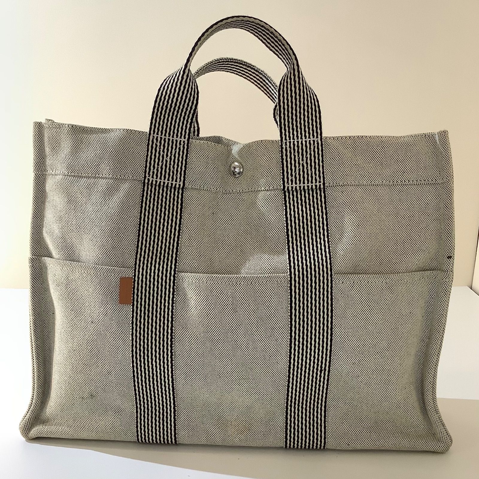 HERMES エルメス ニューフールトゥMM トートバッグ キャンバス