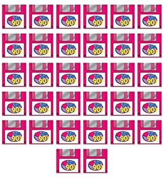 Beistle 53510 90年代 フロッピーディスク ランチョンナプキン 32枚 2層 マルチ