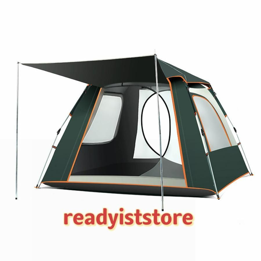 テント　キャンプ　大型　タープ4面ブルクローズ　ドームテント ポップアップテント ワンタッチテント ワンタッチ テント 4人用