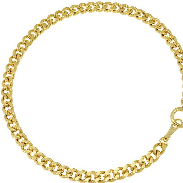 送料無料 返品可♪K18YG 2面シングル 喜平ブレスレット 19cm 10.3g A♪ キヘイ 18金 イエローゴールド