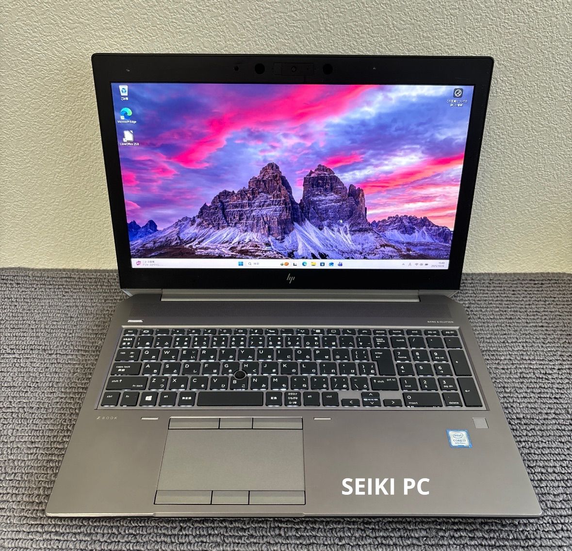 HP ZBook 15 G6 i7-9750H メモリ16GB SSD 512GB Ouadro T1000 Win11 顔認証 指紋認証