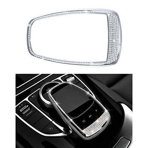 タッチパッド Catland メルセデス ベンツ アクセサリー 飾り ベンツ W205 S205 W213 S213 X253 C253 C E GLC クラス インテリア デコレーション Mercedes Benz タッチパッド 亜鉛合金 ラインストーン 高