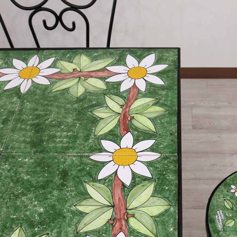 イタリア テーブルセット デイジー ガーデンテーブル チェア 7点セット