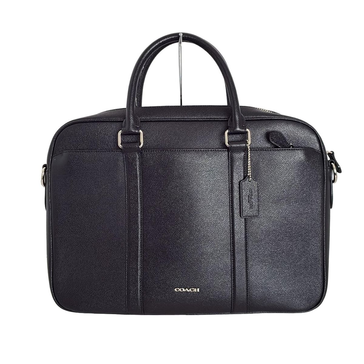 COACH 59057 PERRY ビジネスバッグ ブラック レザー 通勤 COACH(コーチ) ビジネスバッグ ペリー F59057 黒 レザー - メルカリ