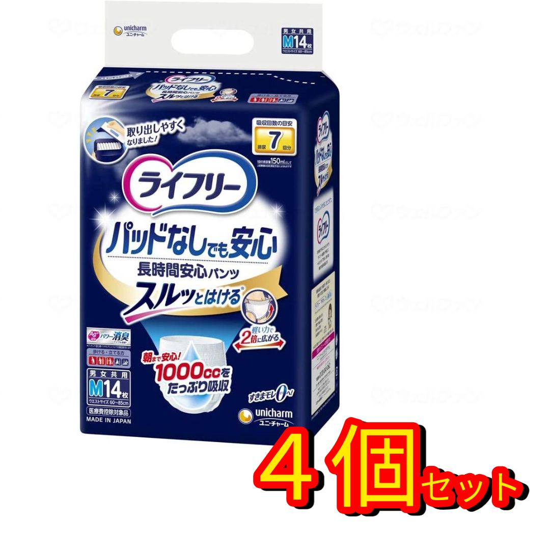 ダンボール未開封品 リフレ 大きい人のはくパンツ4L 12枚×4袋 成人用