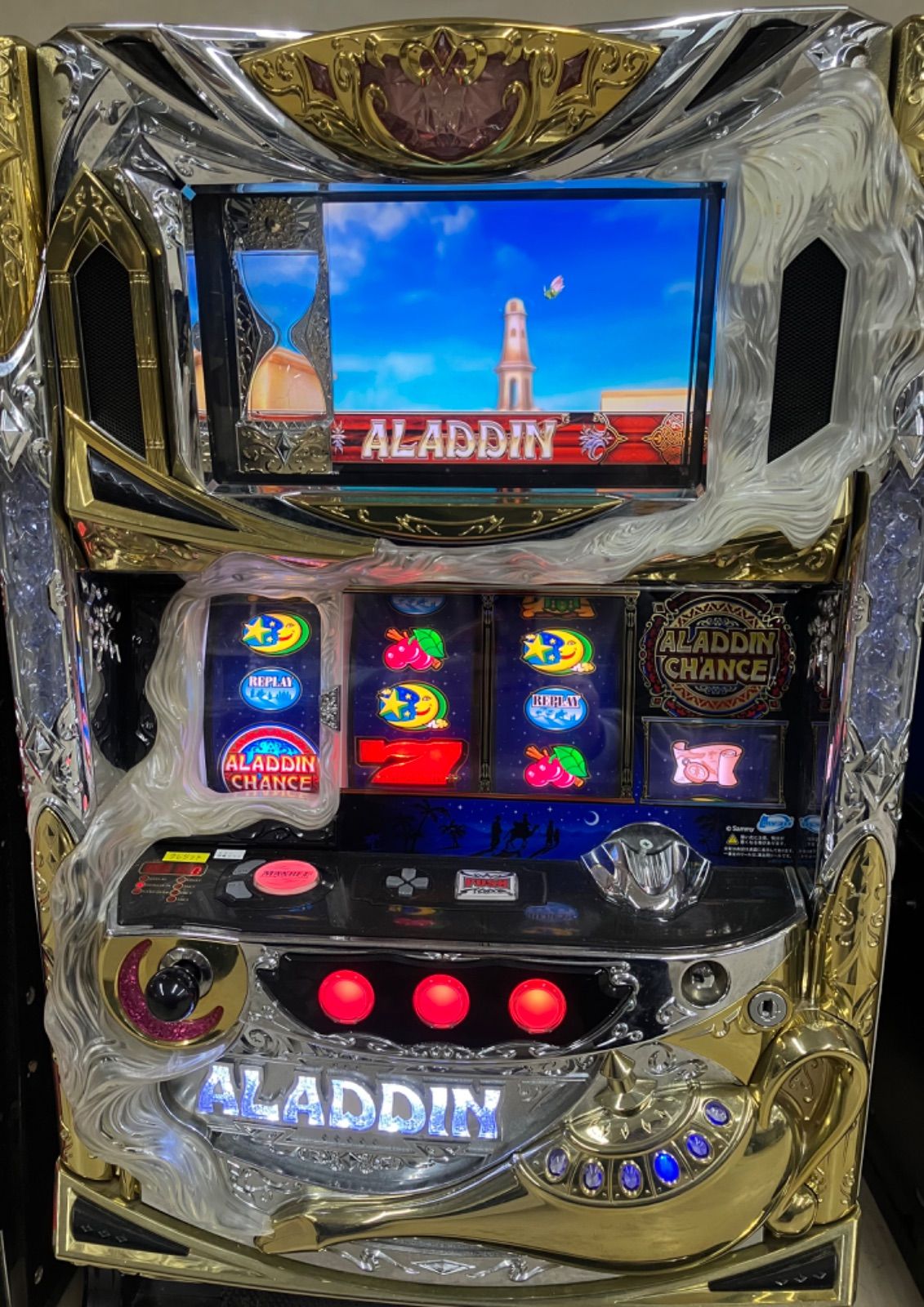 【フィル様送料込】アラジンAⅡ パチスロ 実機 直接引取可 送料無料 アミューズ仕様 パチスロ アラジンAⅡ - メルカリ
