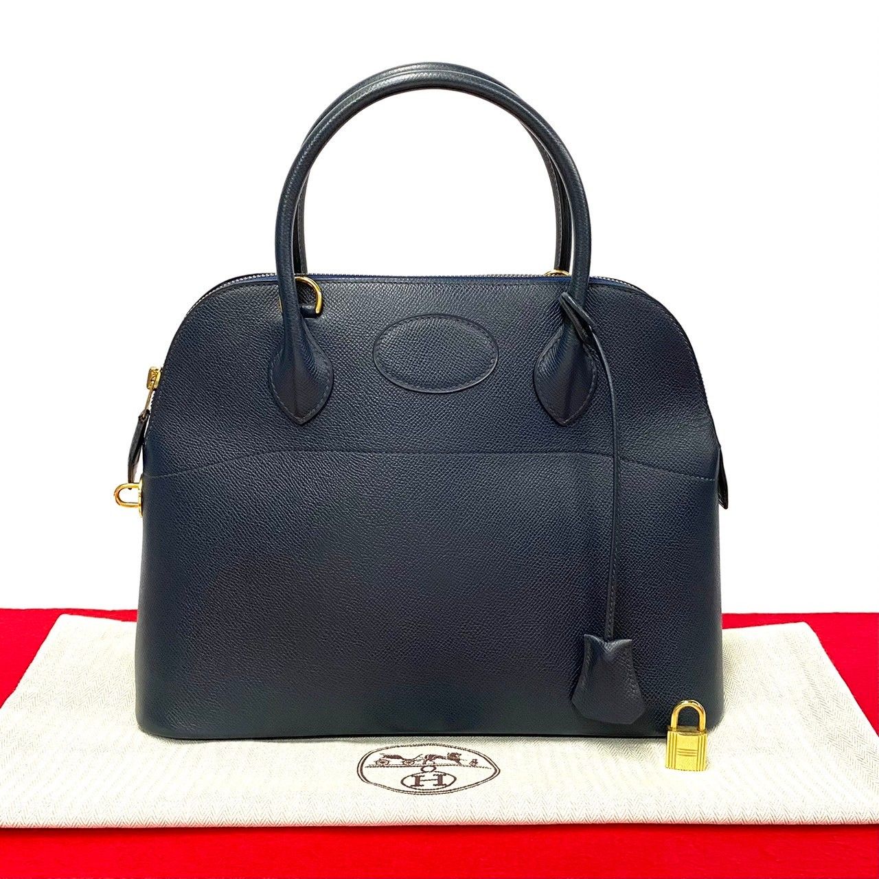 極 美品 〇Z 刻印 鍵 付き HERMES エルメス ボリード31 クシュベル 