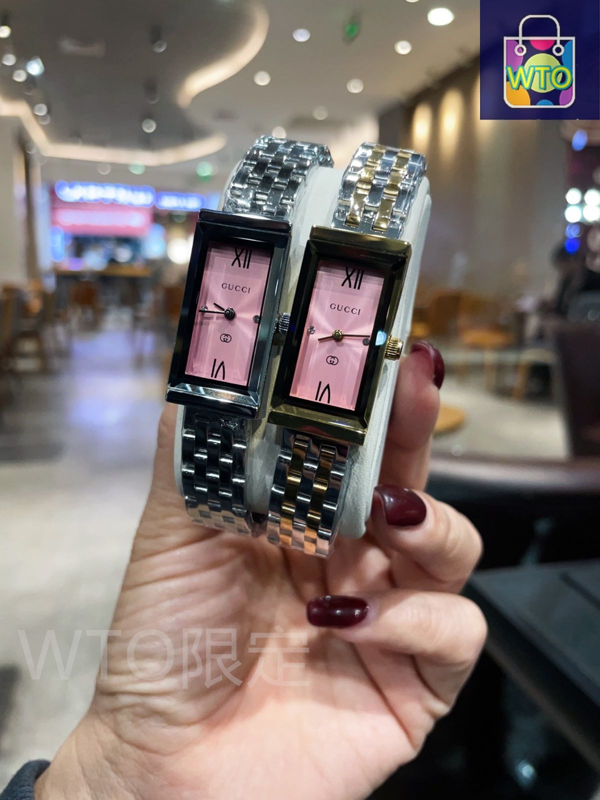 GUCCI シルバー 長方形ケース 時計 GUCCI シルバー スクエアケース 腕時計