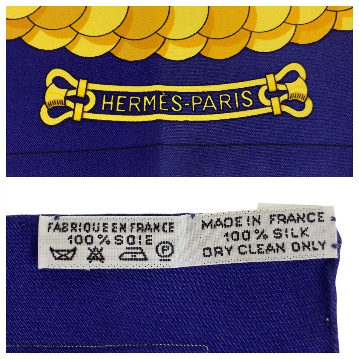 HERMESエルメス 大判シルクスカーフ【美品】