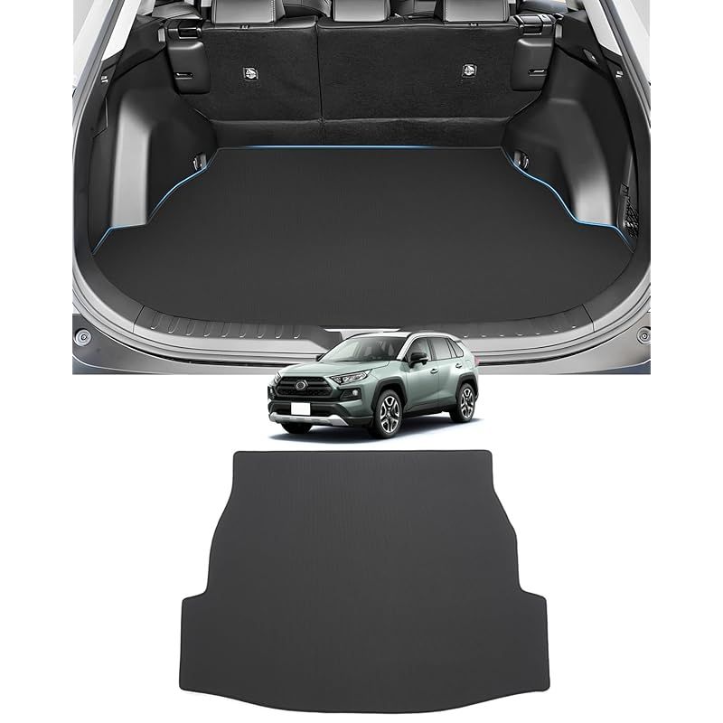 【新品】 Mixsuper トヨタ 新型 RAV4 50系 ラゲッジマット 2Dトランクマット RAV4 ラゲッジトレイ カーゴマット 2019年4月～ RAV4 50 パーツ 防水マット PVC滑り止め素材 巻け収納耐摩擦 耐汚れ 抗菌性 