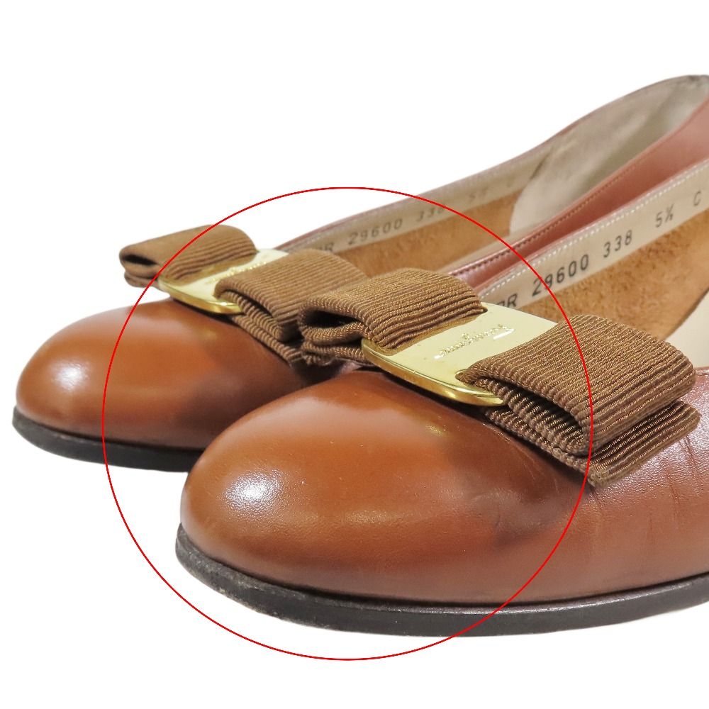 Salvatore Ferragamoサルバトーレ フェラガモブラウン パンプス FERRAGAMO サルヴァトーレフェラガモ Salvatore Ferragamo