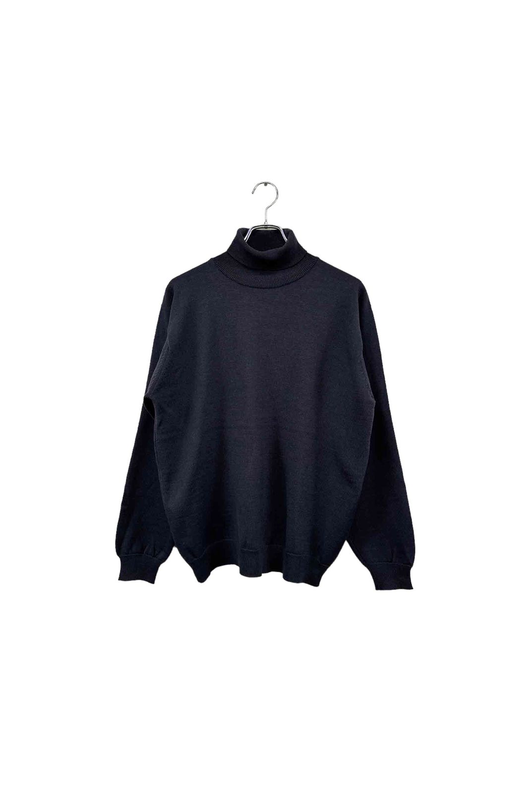 MEN‘S BIGI blue sweaterメンズビギ 長袖セーター タートルネック ブルー 無地 ニット トップス メンズ ヴィンテージ ネ