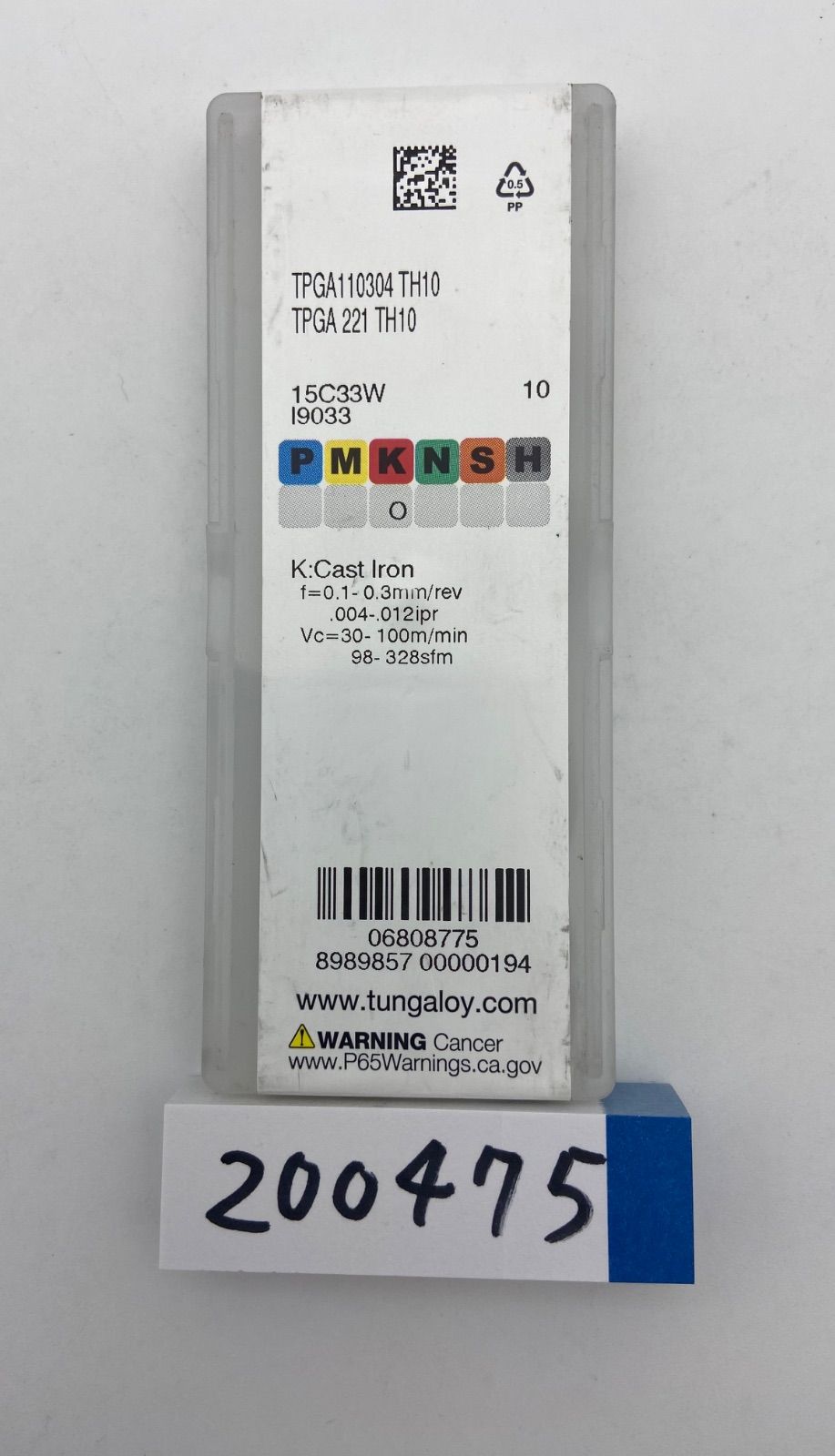 ☆新品☆　三菱マテリアル　タンガロイ　超硬チップ　旋盤 三菱 チップ 超硬 TNGG160408R ×10個セット (UTI20T) [r20][s9-020