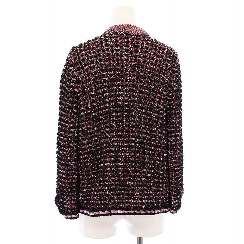 シャネル CHANEL ニットカーディガン 長袖 チェーン ココマーク 40