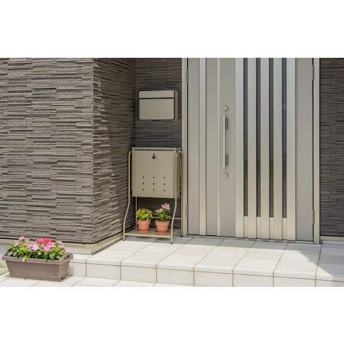 置くだけ設置のシンプルデザイン チタングレー