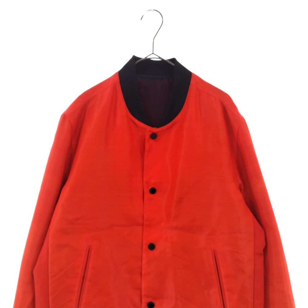 BALENCIAGA バレンシアガ 14SS NYLON BOMBER JACKET ナイロンボンバージャケット スナップボタンリブブルゾン レッド 343329 BALENCIAGA (バレンシアガ) 14SS NYLON BOMBER JACKET ナイロン