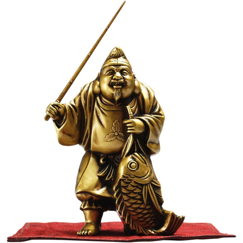 【保証書付】 恵比寿天 新品】 福の神 神様 置き物 縁起物 商売繁盛 七福神 工芸品