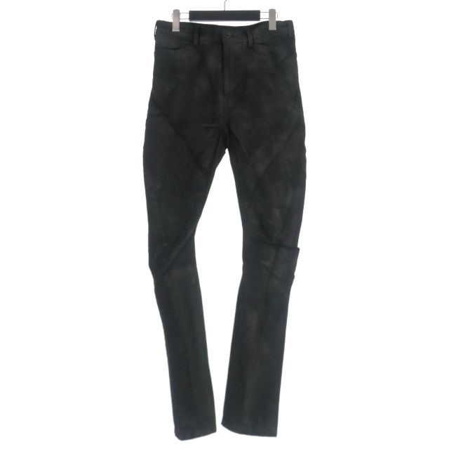 ユリウス JULIUS 23AW COATING EDGE SEAM SKINNY PANTS