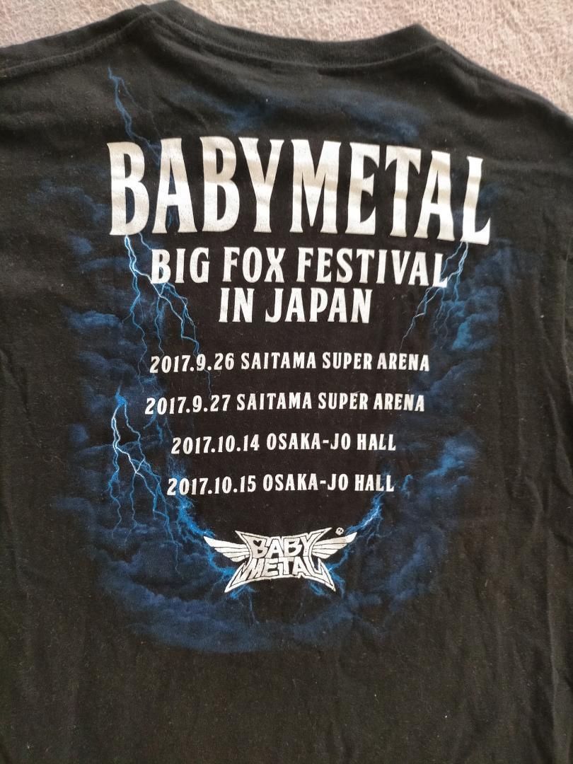 ベビーメタル 【L】ツアーTシャツ 2017年 限定Tシャツ ブラック BABY METAL ベビーメタル ツアーTシャツ L - メルカリ