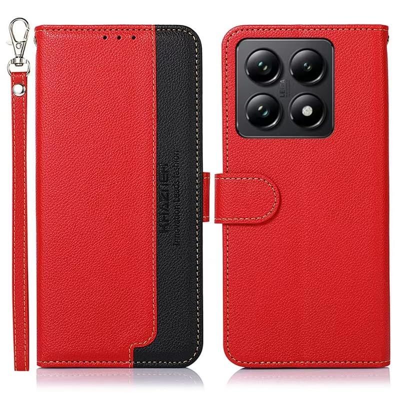 【新着商品】カバー 14T 財布型 ストラップ付き 14T [RFIDブロッキング] シャオミ 高級PUレザー マグネット開閉式 手帳型 カード収納 横置きスタンド機能 ケース 耐衝撃 人気 Xiaomi 便利 おしゃれ