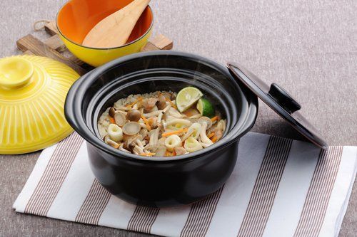 銀峯陶器 萬古焼 土鍋 飴釉 8号 菊花 2人用 95081 ご飯鍋 2合炊き 直火専用 銀峯 菊花 飴釉 ごはん土鍋 萬古焼 | みのさらら