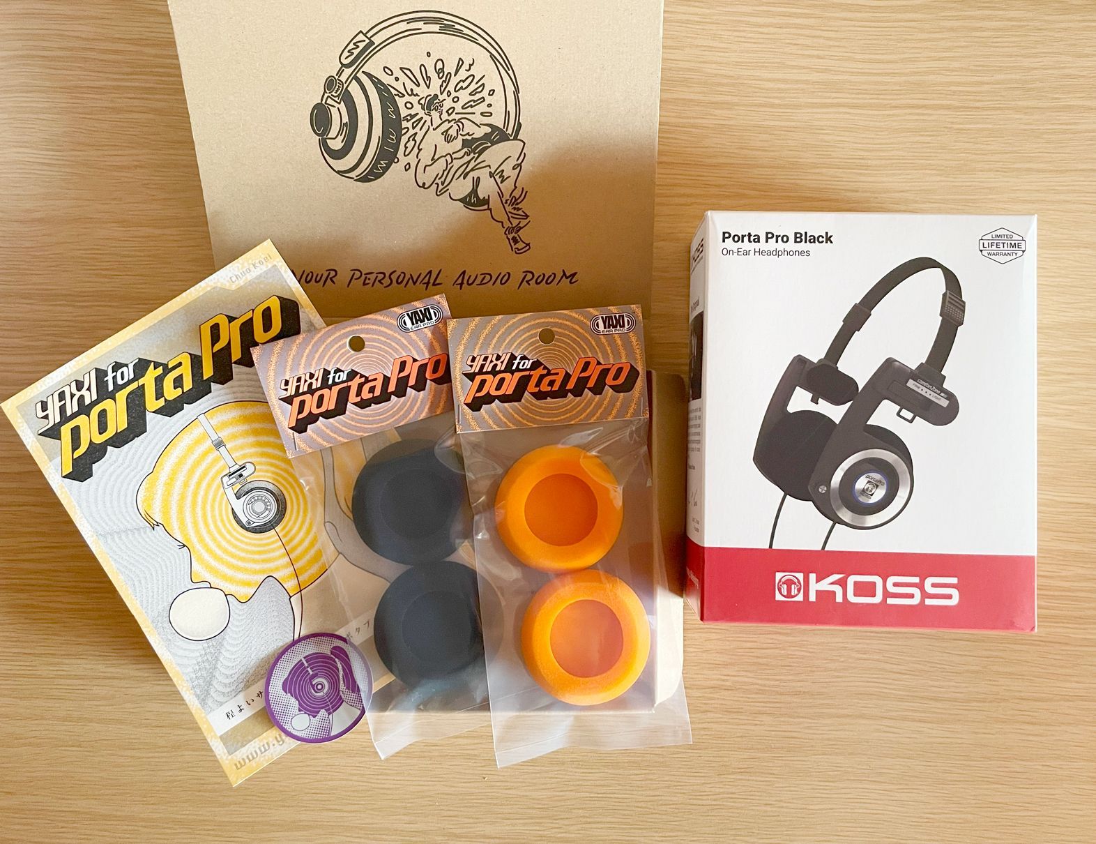 KOSS PORTAPRO Black YAXIイヤーパッド 選べる2