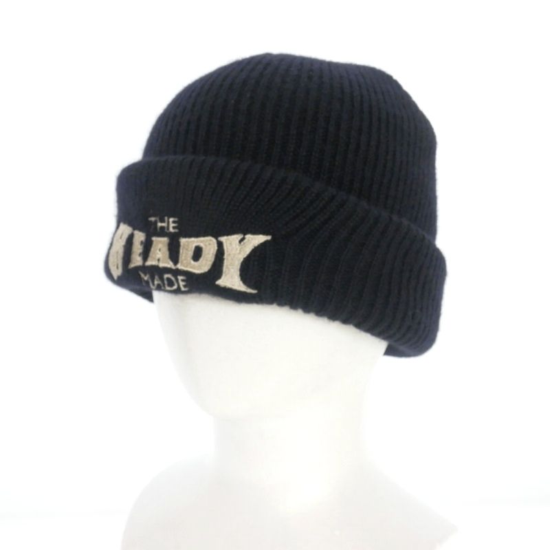 レディメイド READYMADE 24AW RCYCL WOOL KNT CAP ロゴ刺繍 ニット 