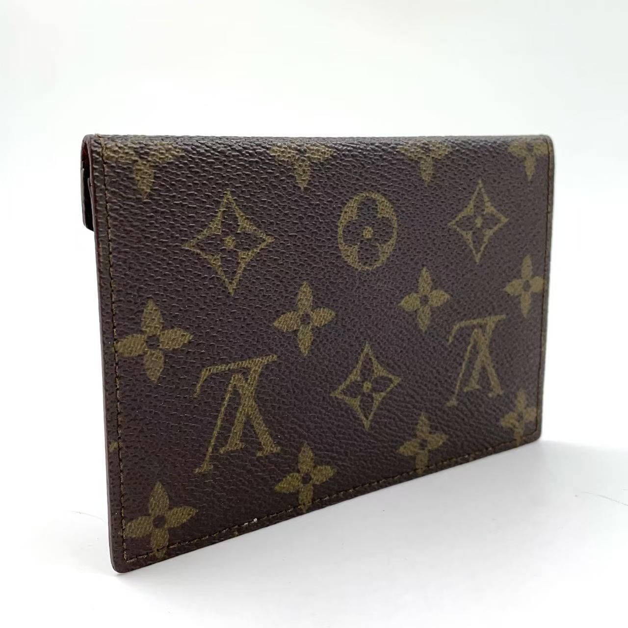 美品【LOUIS VUITTON】ポーチ　モノグラム　PVC ダークブラウン LOUIS VUITTON モノグラム マルチポーチ PVC ブラウン カード