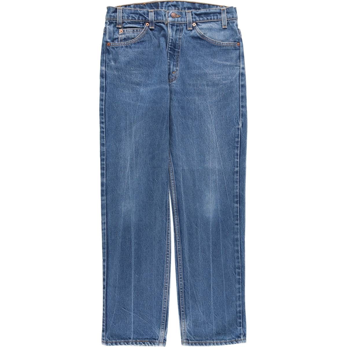 古着 90年代 リーバイス Levi s 505 REGULAR FIT STRAIGHT LEG オレンジタブ テーパードデニムパンツ メンズw32相当|eaa552132