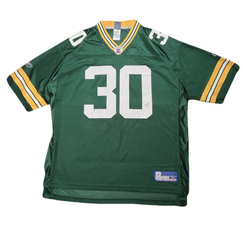XLsize NFL Green Bay Packers Reebok GREEN uniform #30 XLsize NFL Green Bay Packers Reebok GREEN uniform #30