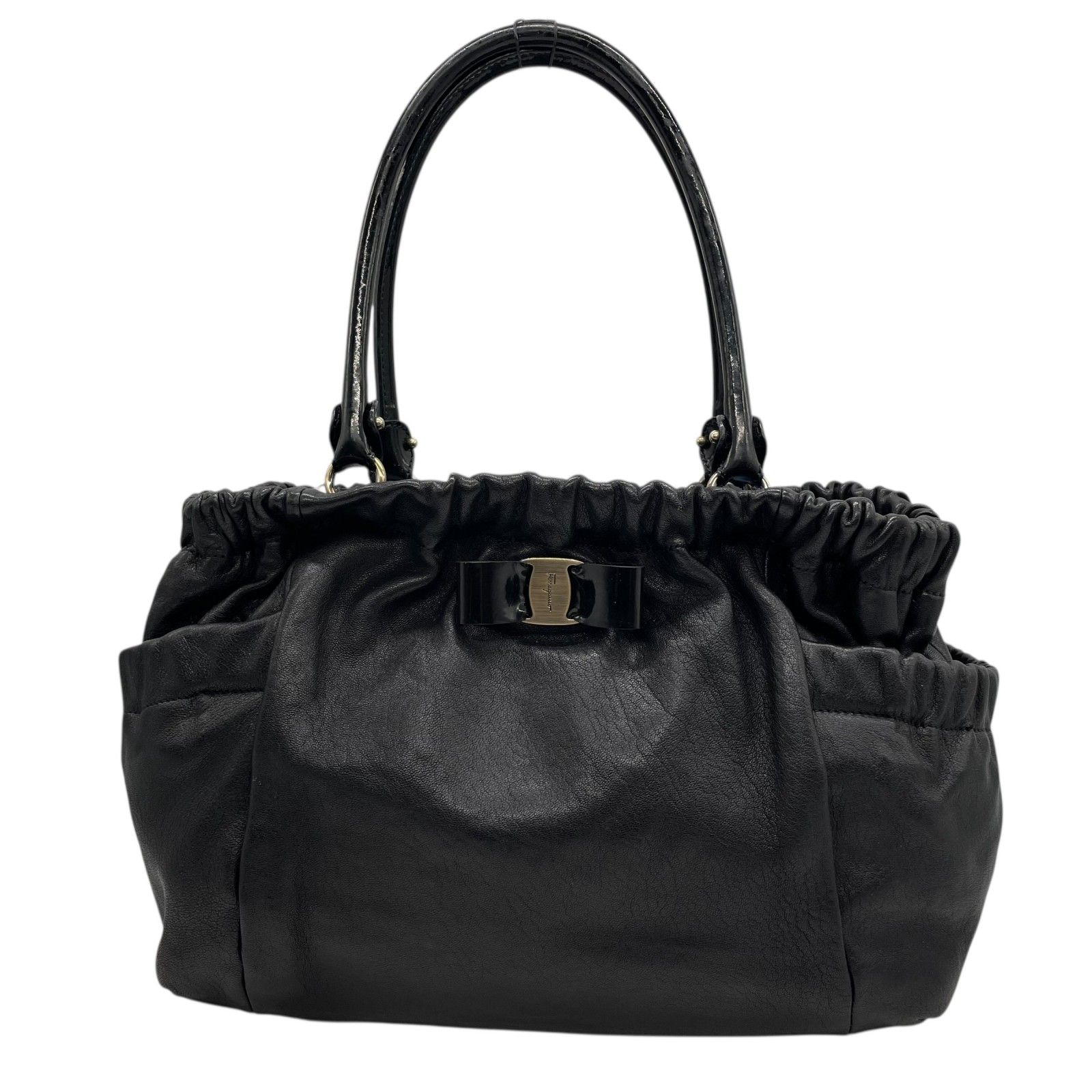 美品 Salvatore Ferragamo フェラガモ ヴァラリボン