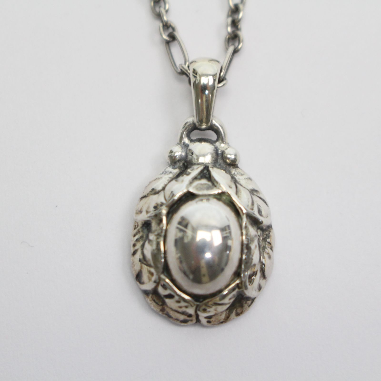 ★39002:希少 ジョージジェンセン SV925 1997年 イヤーペンダント ネックレス 中古GEORG JENSEN ジョージジェンセン 1997 ヘリテージ