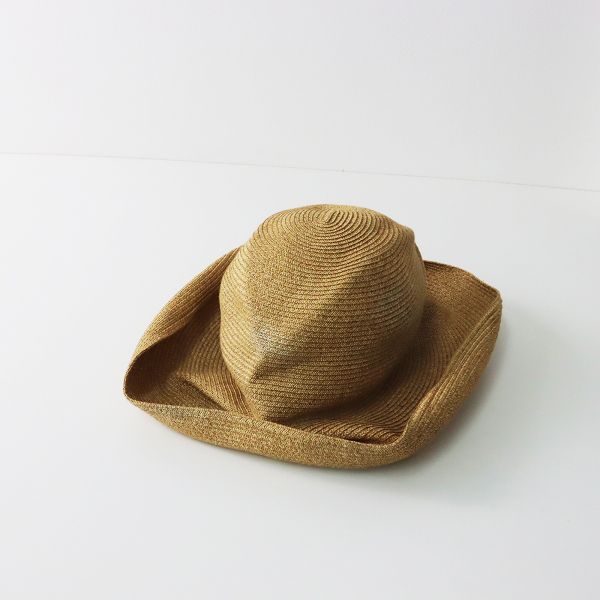 【美品】マチュアーハ  ボックスハット ミックスブラウン mature ha. ボックスドハット 101（ミックスブラウン／2種
