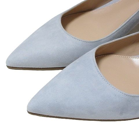 ジャンヴィトロッシ　黒スエードポインテッドトゥパンプス　36 1/2 23.5 ジャンヴィトロッシ 黒スエードポインテッドトゥパンプス 36 1/2 23.5