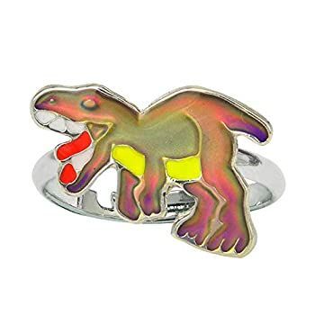 Fun Jewels 恐竜 チェンジ キッズ T-Rex ムードリング ギフト 男の子 女の子 サイズ調整